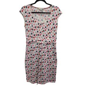 Boden Womens 8 Margot Jersey Swallow Birds Dress. 4150
